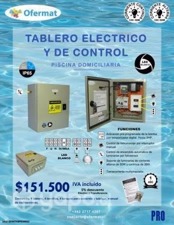 Tablero eléctrico para piscina