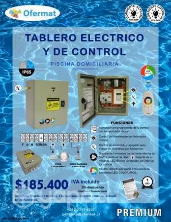Tablero eléctrico para piscina