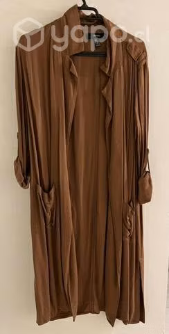 Chaqueta café larga