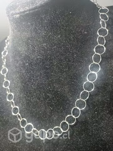 Cadena de plata tipo Rolo ley 925 italiana