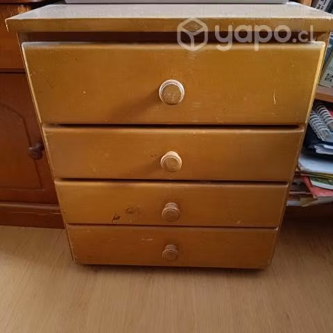 2 veladores de madera - Imagen 2