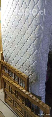 Cama torneada 1 1/2 .colchon - Imagen 6