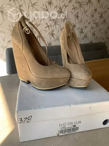 Zapatos Greige marca Luz da Lua talla 37 - Imagen 3