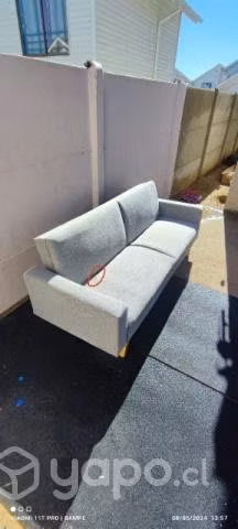 Sillón tela 3 cuerpos tipo cama