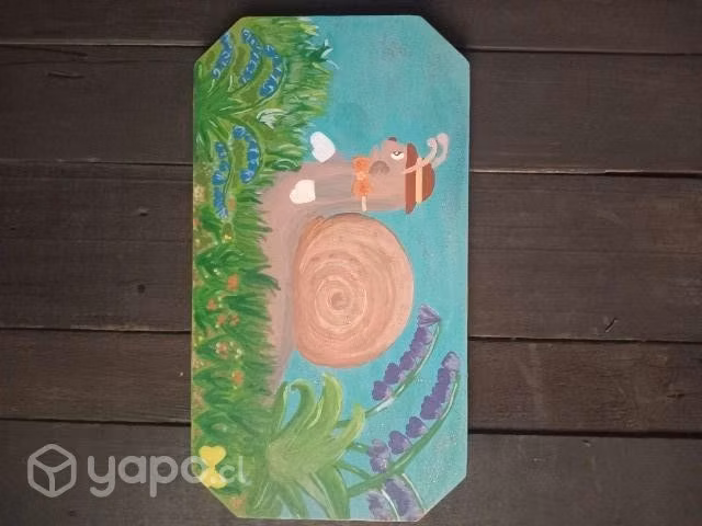 Cuadro Paisaje pintado a mano