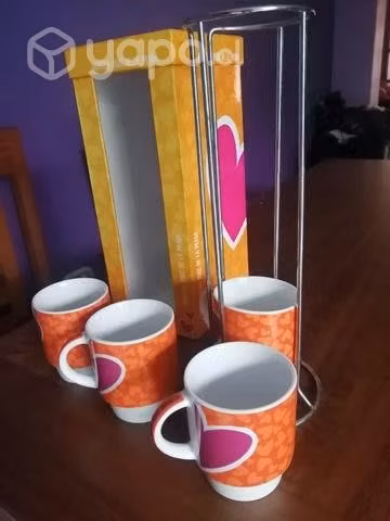 Hermoso juego de tazas