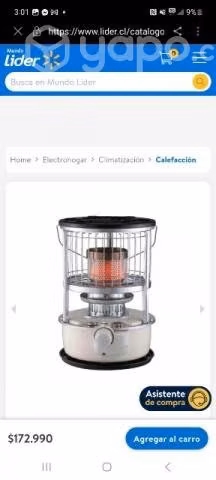 Estufa nueva Solo un uso, su garantía está