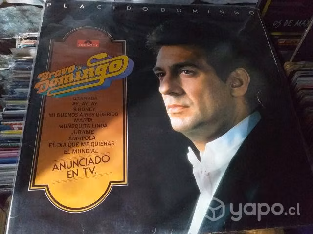 Vinilo Placido Domingo - Bravo Domingo.