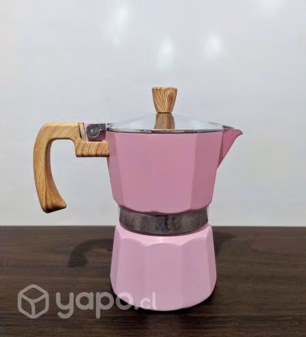 Cafetera Italiana Rosada &amp;amp;#4467;3 tazas&amp;amp;#4467;