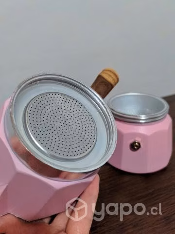 Cafetera Italiana Rosada &amp;amp;#4467;3 tazas&amp;amp;#4467;