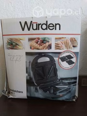Sandwichera 3en 1marca Wunder nueva