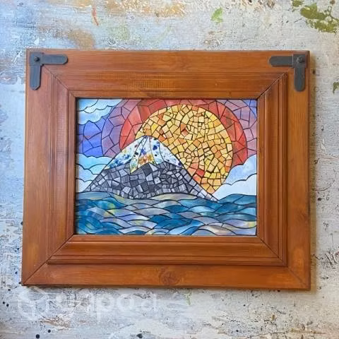 Mosaico volcán