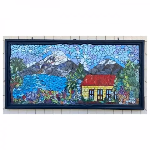 Gran mosaico para interior o exterior