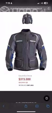 Chaqueta triumph talla xs nueva