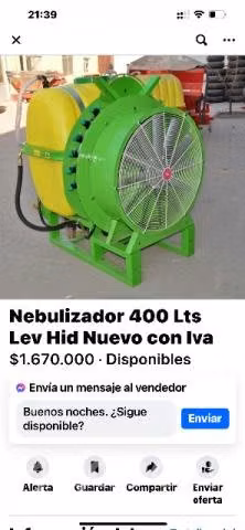 Turbo ventilador agrícola