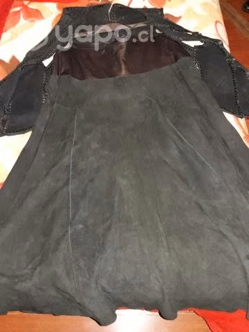 Traje Cuero Gamuza Negro