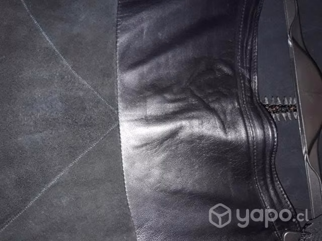 Traje Cuero Gamuza Negro