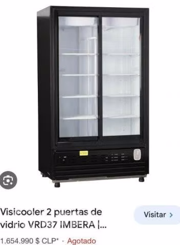 Visicooler 2 puertas de vidrio VRD37 IMBERA