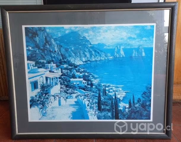 Cuadro de paisaje costero