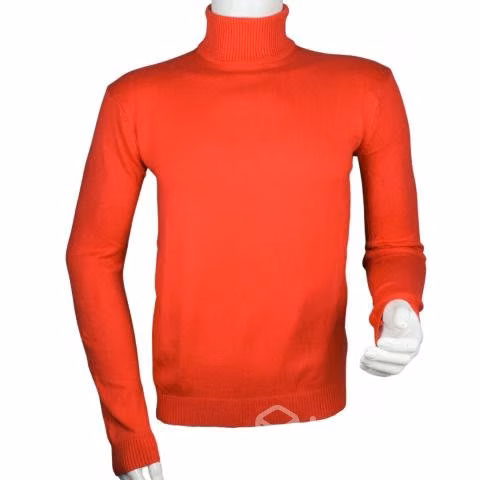 Sweater Rojo Elasticado Cuello Alto Beatle M
