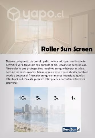 Descubre la excelencia en cortinas roller DecoSun