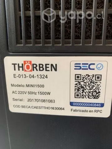 Calefactor Thorben mini 1500 - Imagen 2