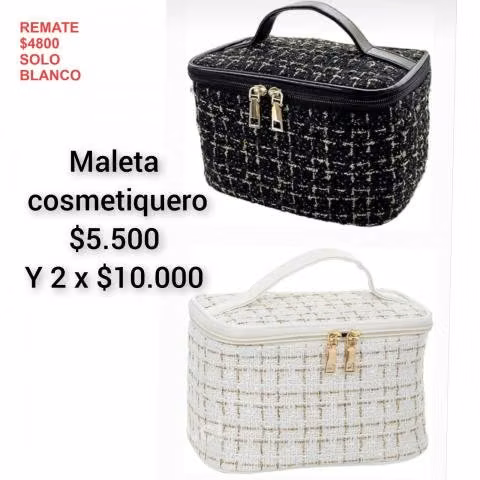 Cosmetiquero blanco grande