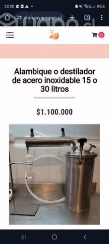Destilador aceites esenciales 30L
