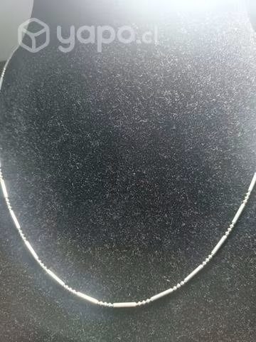 Cadena de Plata Ley 925, tipo Militar eslabón