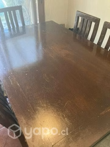 Comedor de Roble con 6 Sillas