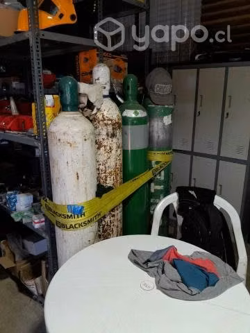 Botellas mezcla y oxigeno