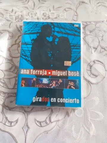 Dvd girados en concieeto miguel bose y ana torroja