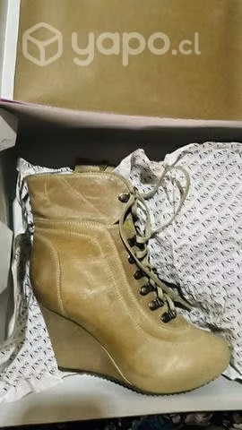 Botín cuero mujer exs shoes