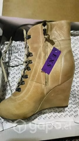 Botín cuero mujer exs shoes