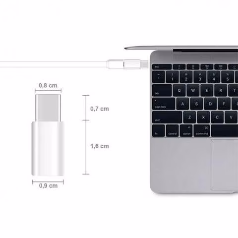 Adaptador Usb 3.1 Type C A Micro Usb Macbook Huawe - Imagen 2