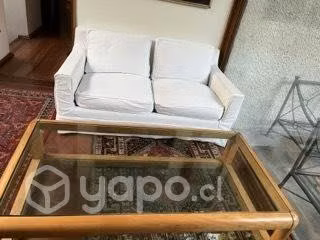 Mesa de centro de madera y cristales - Imagen 3