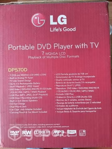 Dvd portátil marca lg impecable - Imagen 4