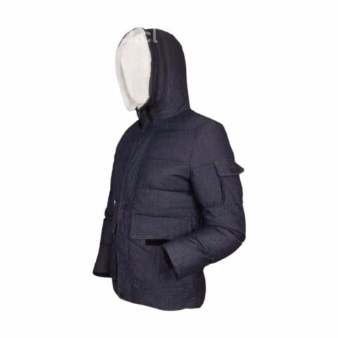 Parka Azul Talla S Con Gorro y Chiporro Modelo 158