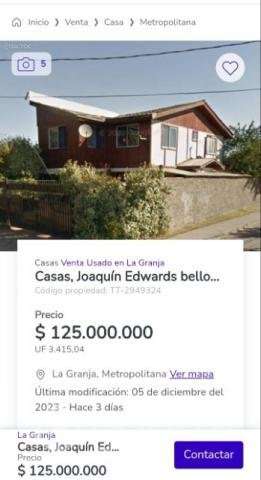 Casa 2 pisos La Granja Joaquín Edwards bello - Imagen 6