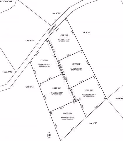 Subdivision Del Lote 55, Rio Condor, Aysen.