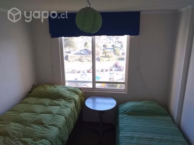 Depto. 2 dorm, 2 baños, vista al mar valparaíso