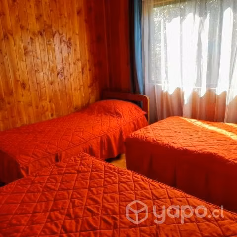 Cabaña con vistas al volcán Villarrica en Caburgua