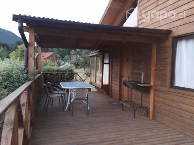 Cabaña con vistas al volcán Villarrica en Caburgua
