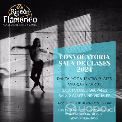 Arriendo sala de danza, yoga, teatro, etc