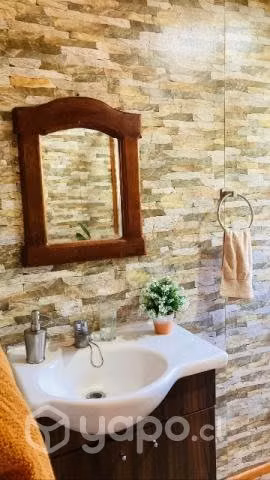 Cabaña con piscina y jacuzzi
