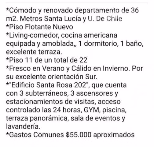 Arriendo departamento