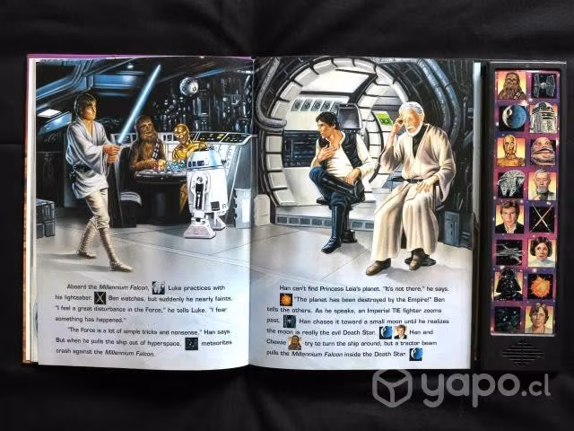 Libro star wars 1997 con 16 sonidos de la pelicula