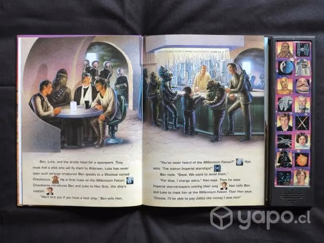 Libro star wars 1997 con 16 sonidos de la pelicula