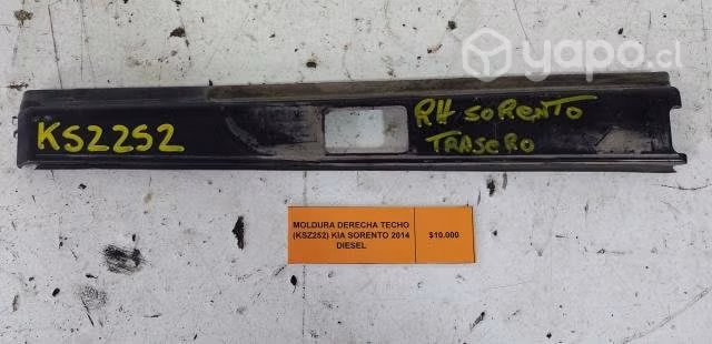 Moldura Derecha Techo (KSZ252) Kia Sorento 2014