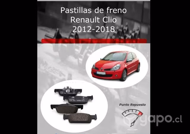 Pastillas de freno delanteras Renault Clio 2012-18